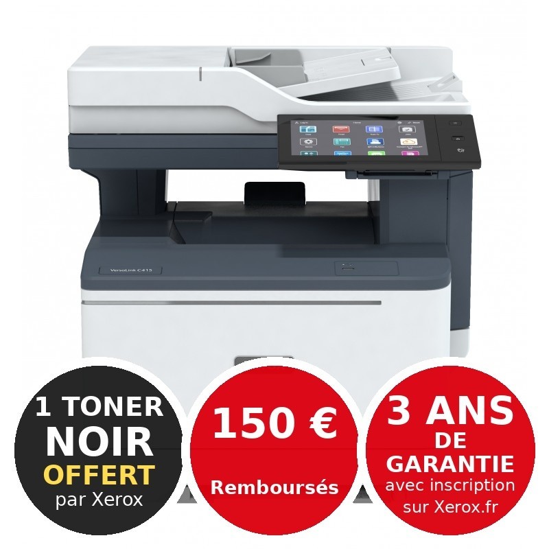 Xerox - VersaLink C415V/DN - Multifonction, impression, copie, scan, fax, couleur, A4, recto verso en impression, copie, scan, r