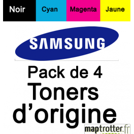 Samsung - CLT-P404C - Rainbow kit toners noir/cyan/magenta/jaune - produit d'origine - 1500 pages noir - 1000 pages couleur