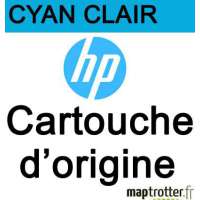 HP - C9470A - 91 - Cartouche d'encre cyan clair - produit d'origine - 775 ml