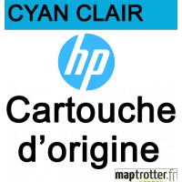 HP - C5076A - 83 - Pack de 3  Cartouches d'encre cyan clair  - 680 ml - produit d'origine