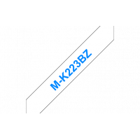 Brother - MK223BZ - Ruban MK223BZ, 9mm Bleu sur fond Blanc, Non laminé, 8M