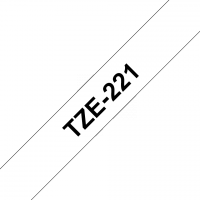 Brother - TZE-221 - Etiquettes - Noir sur Blanc -  Rouleau (9 mm x 8 m) - autocollant lamainé
